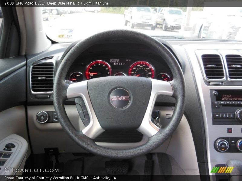Deep Blue Metallic / Light Titanium 2009 GMC Acadia SLE