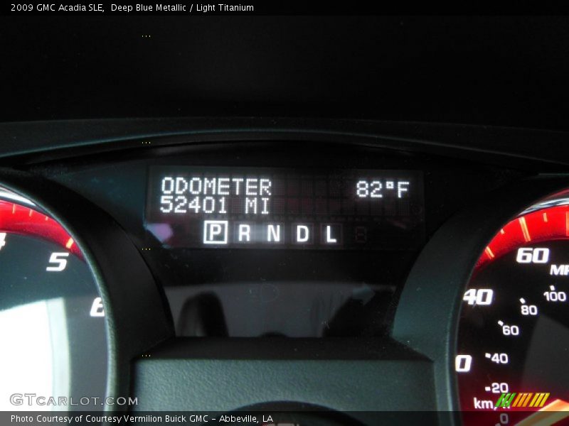 Deep Blue Metallic / Light Titanium 2009 GMC Acadia SLE