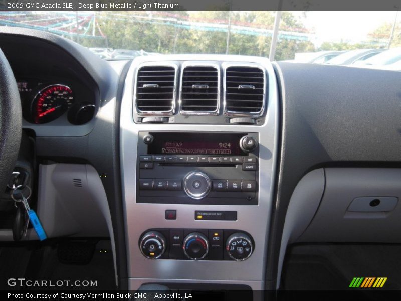 Deep Blue Metallic / Light Titanium 2009 GMC Acadia SLE