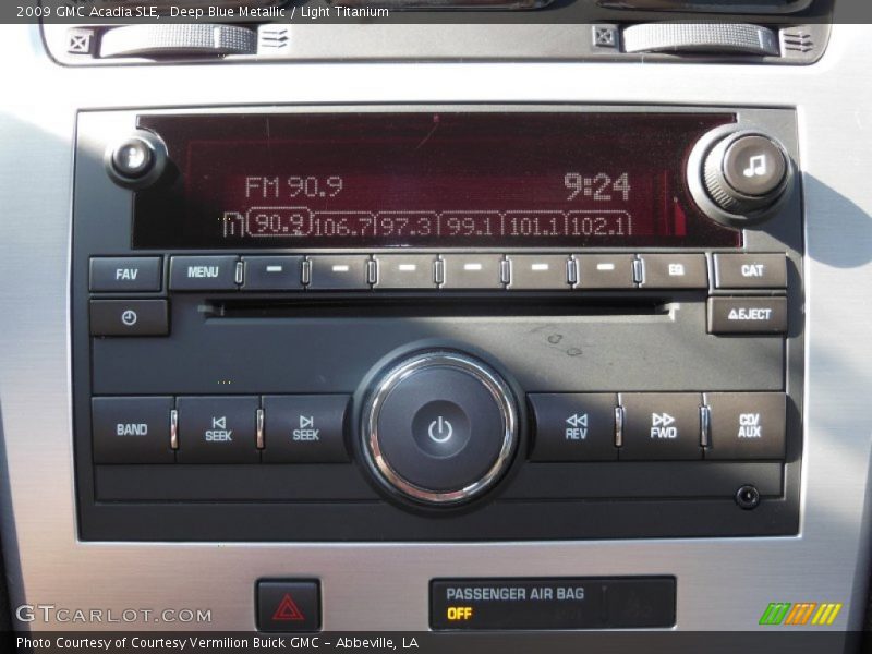 Deep Blue Metallic / Light Titanium 2009 GMC Acadia SLE
