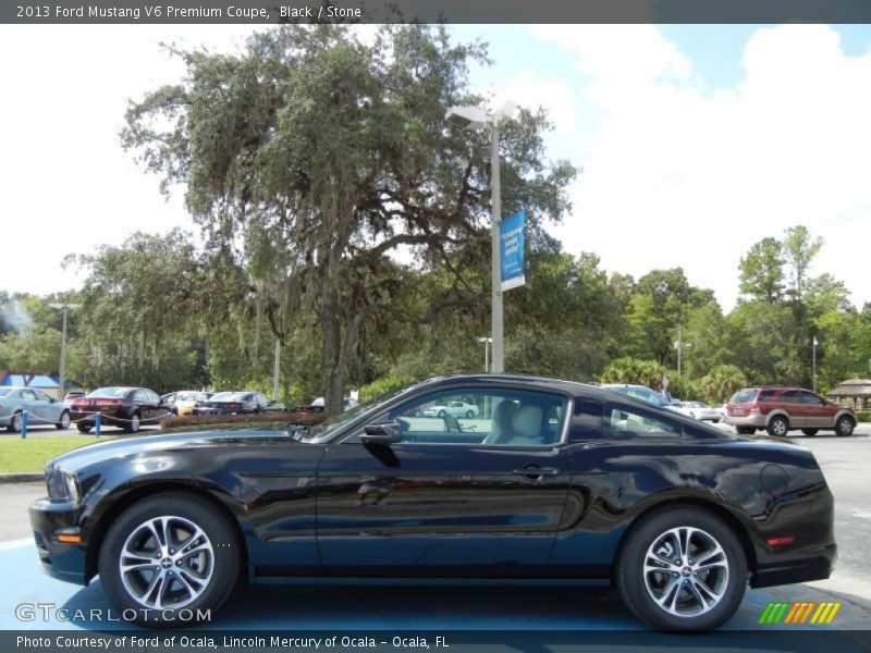 Black / Stone 2013 Ford Mustang V6 Premium Coupe