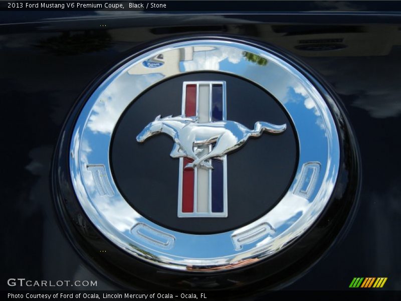 Black / Stone 2013 Ford Mustang V6 Premium Coupe