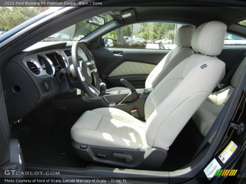 Black / Stone 2013 Ford Mustang V6 Premium Coupe