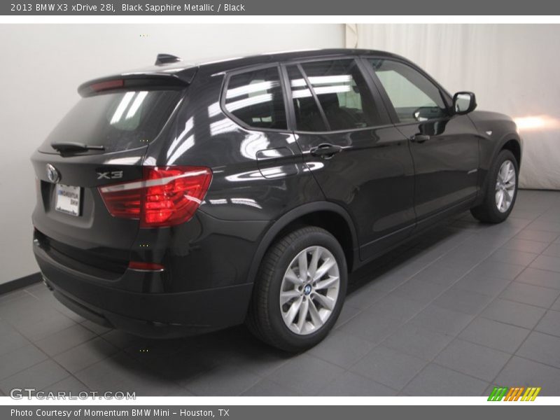 Black Sapphire Metallic / Black 2013 BMW X3 xDrive 28i