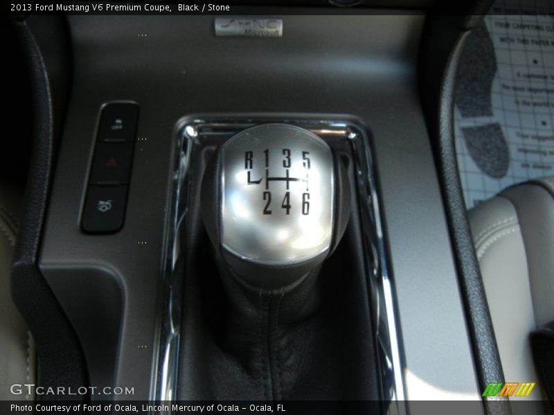 Black / Stone 2013 Ford Mustang V6 Premium Coupe