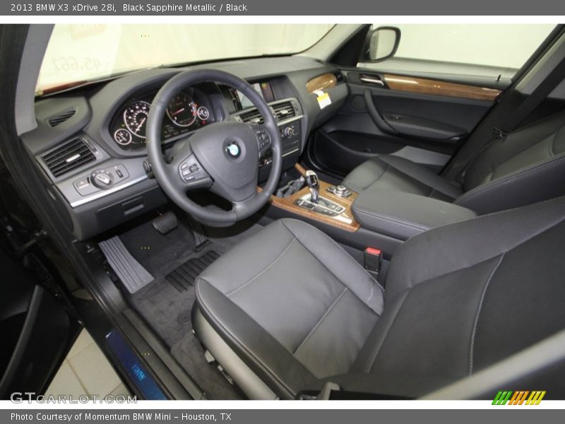 Black Sapphire Metallic / Black 2013 BMW X3 xDrive 28i