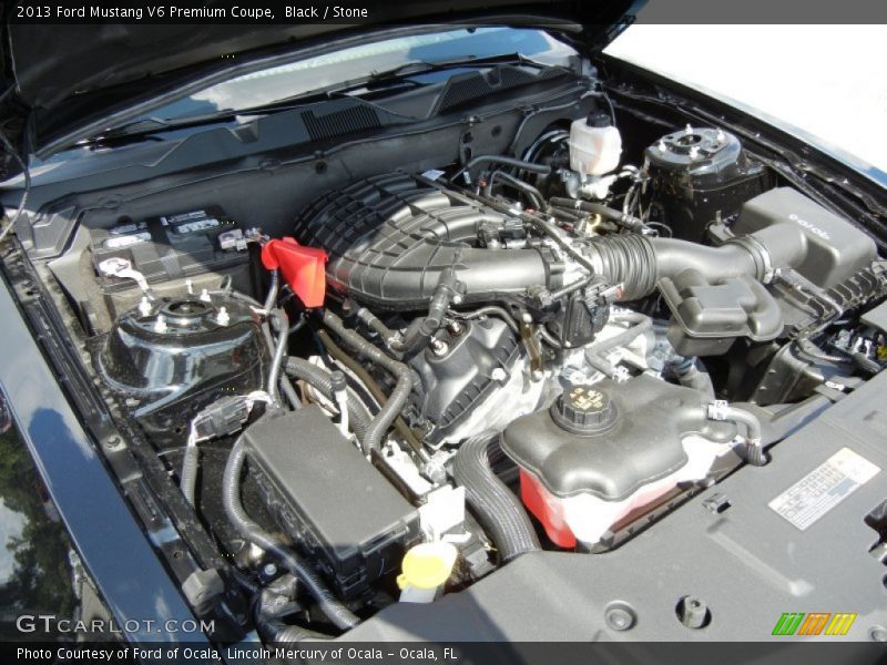 Black / Stone 2013 Ford Mustang V6 Premium Coupe