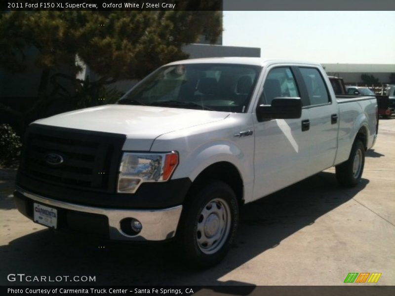 Oxford White / Steel Gray 2011 Ford F150 XL SuperCrew
