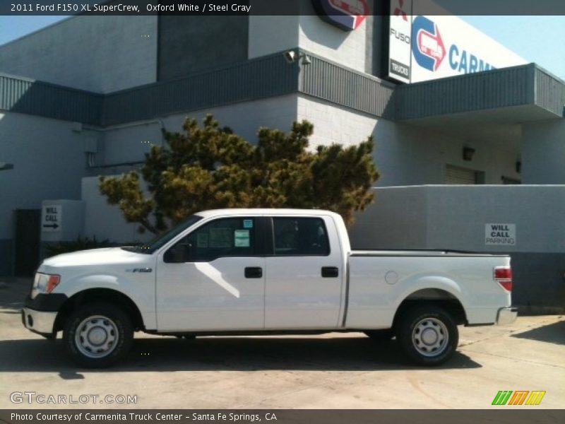 Oxford White / Steel Gray 2011 Ford F150 XL SuperCrew