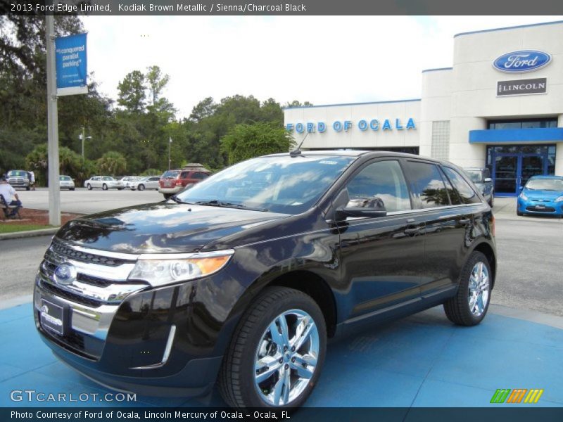 Kodiak Brown Metallic / Sienna/Charcoal Black 2013 Ford Edge Limited