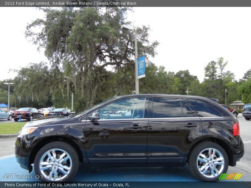 Kodiak Brown Metallic / Sienna/Charcoal Black 2013 Ford Edge Limited