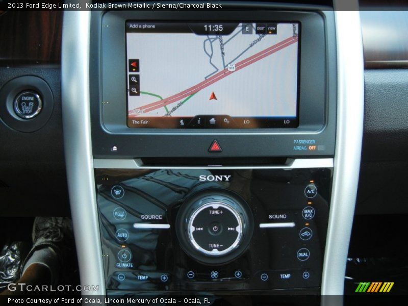 Kodiak Brown Metallic / Sienna/Charcoal Black 2013 Ford Edge Limited