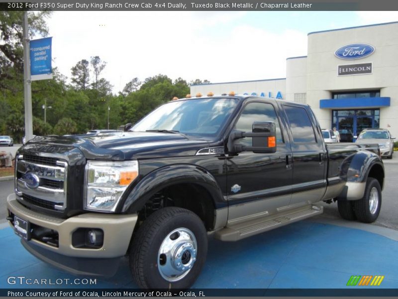Tuxedo Black Metallic / Chaparral Leather 2012 Ford F350 Super Duty King Ranch Crew Cab 4x4 Dually