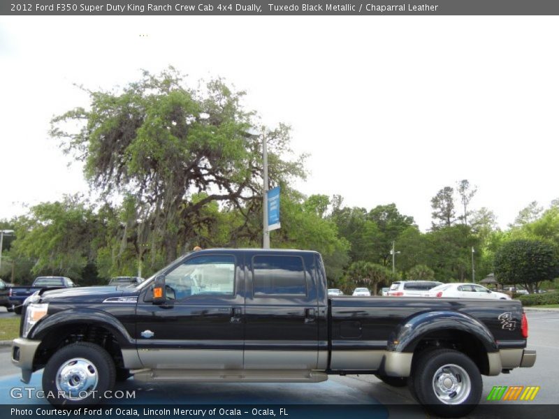 Tuxedo Black Metallic / Chaparral Leather 2012 Ford F350 Super Duty King Ranch Crew Cab 4x4 Dually