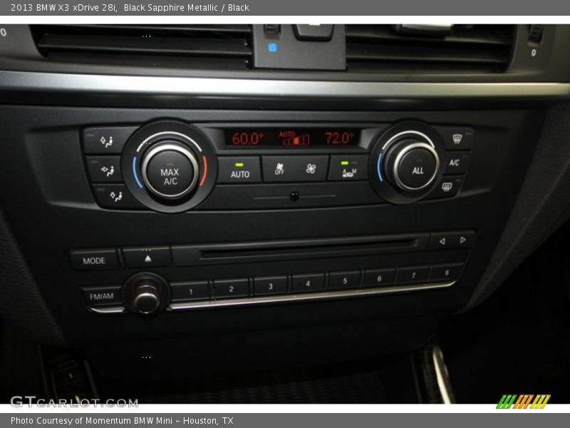 Black Sapphire Metallic / Black 2013 BMW X3 xDrive 28i