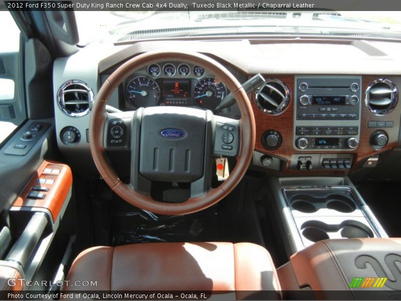 Tuxedo Black Metallic / Chaparral Leather 2012 Ford F350 Super Duty King Ranch Crew Cab 4x4 Dually