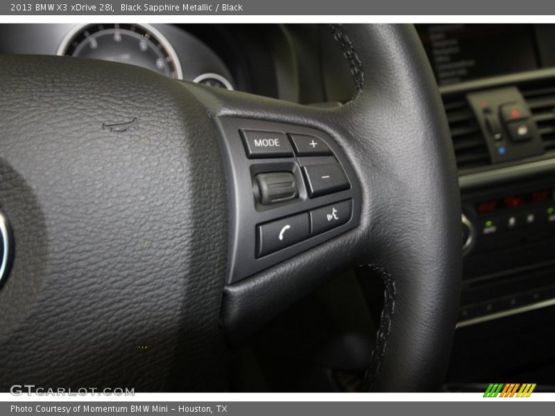 Black Sapphire Metallic / Black 2013 BMW X3 xDrive 28i