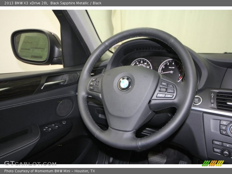 Black Sapphire Metallic / Black 2013 BMW X3 xDrive 28i