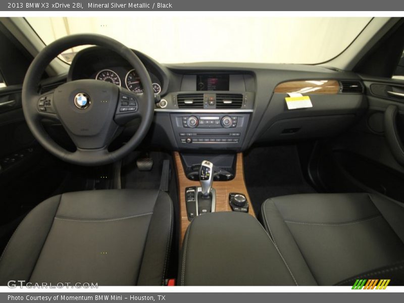 Mineral Silver Metallic / Black 2013 BMW X3 xDrive 28i