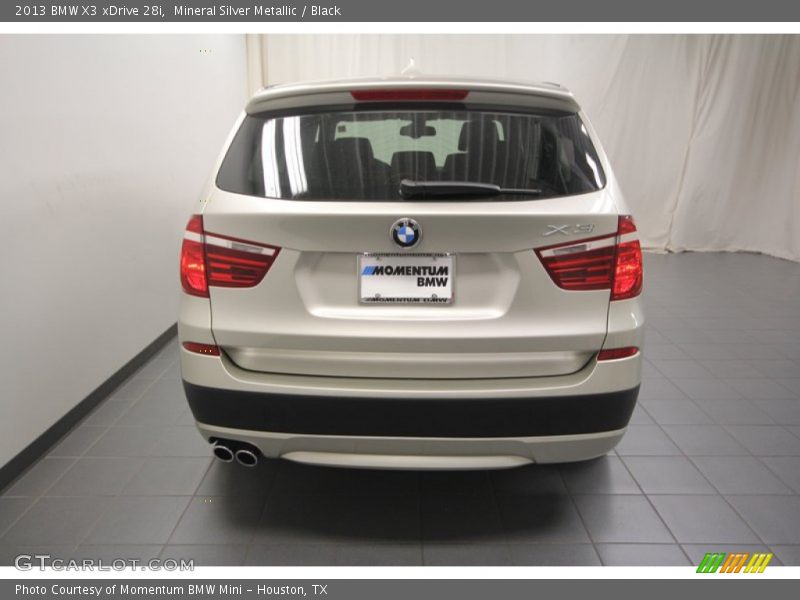 Mineral Silver Metallic / Black 2013 BMW X3 xDrive 28i