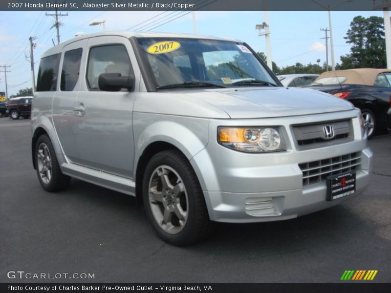 Alabaster Silver Metallic / Black/Copper 2007 Honda Element SC