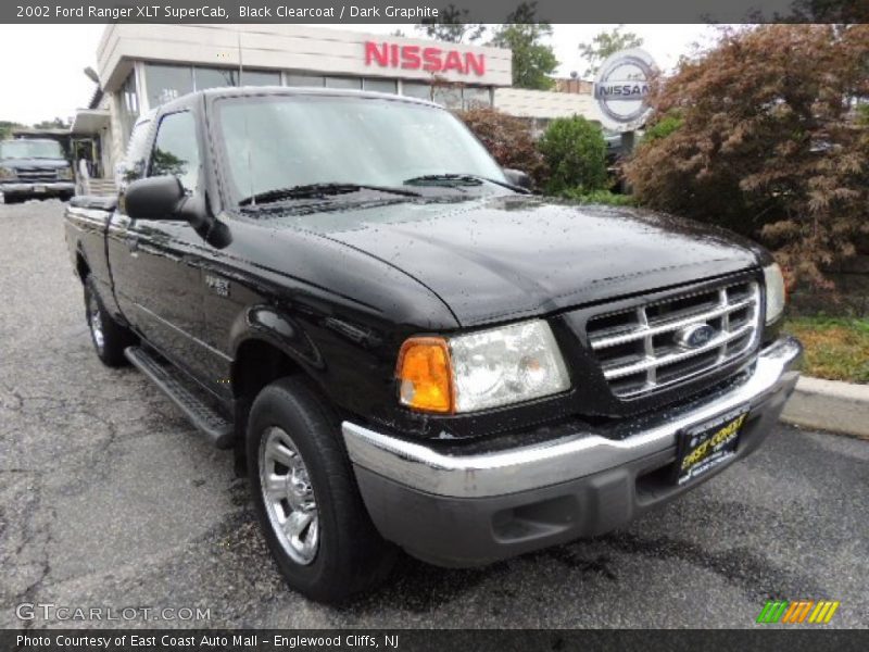 Black Clearcoat / Dark Graphite 2002 Ford Ranger XLT SuperCab