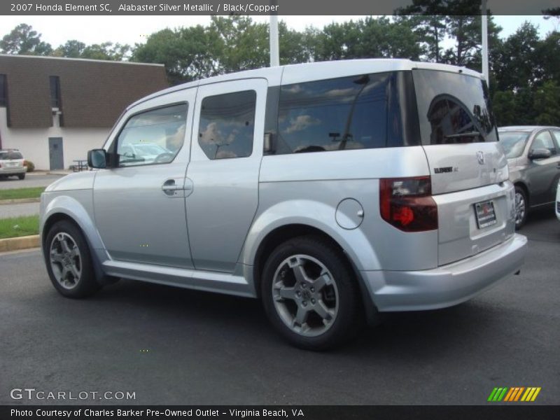 Alabaster Silver Metallic / Black/Copper 2007 Honda Element SC