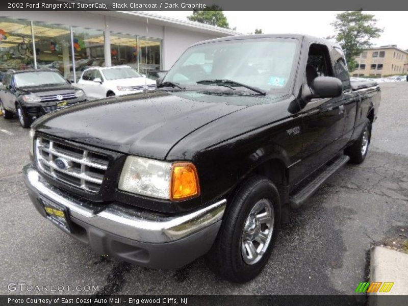 Black Clearcoat / Dark Graphite 2002 Ford Ranger XLT SuperCab