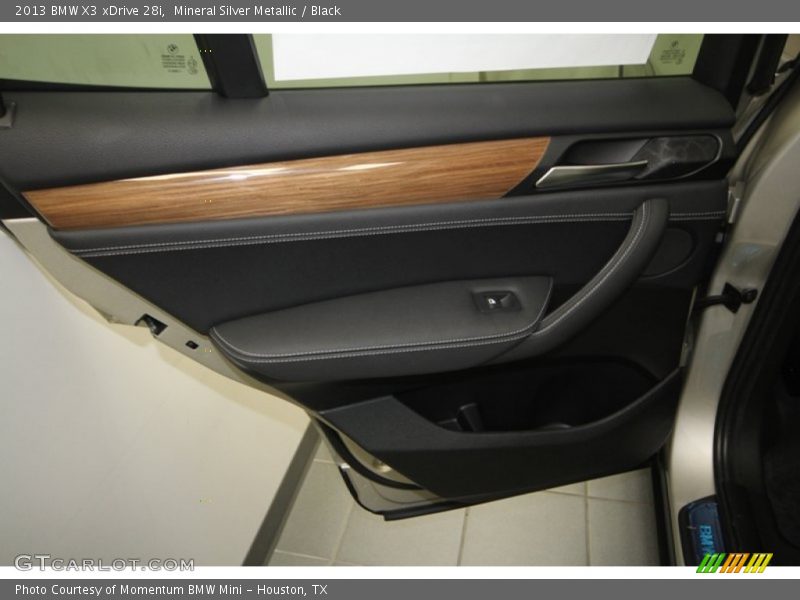 Mineral Silver Metallic / Black 2013 BMW X3 xDrive 28i