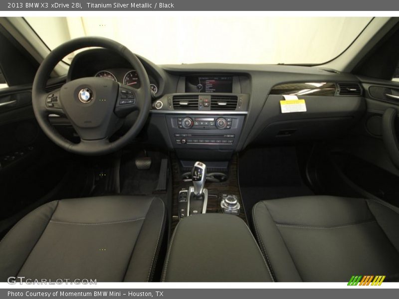 Titanium Silver Metallic / Black 2013 BMW X3 xDrive 28i