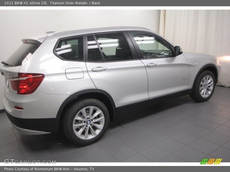 Titanium Silver Metallic / Black 2013 BMW X3 xDrive 28i