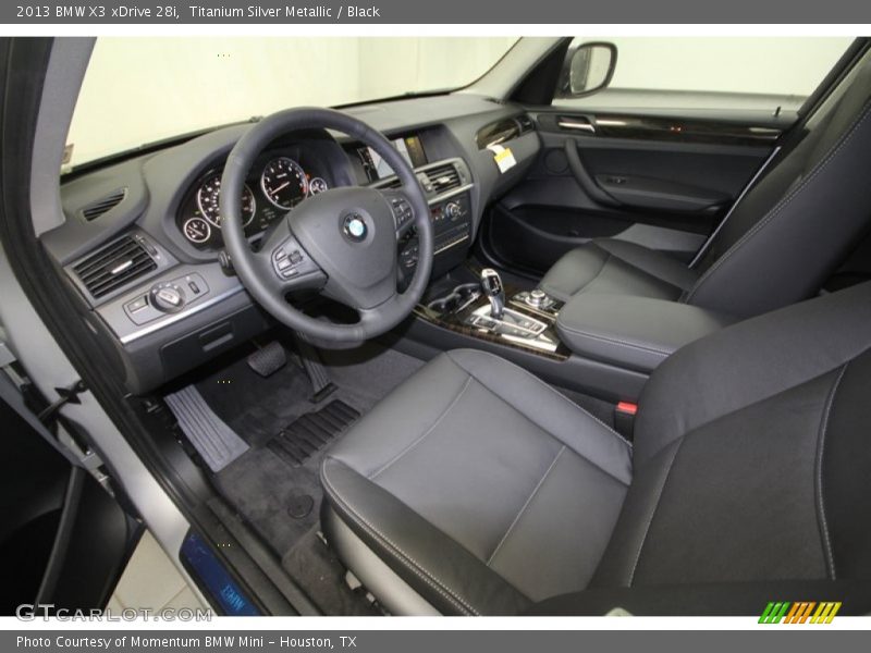 Titanium Silver Metallic / Black 2013 BMW X3 xDrive 28i