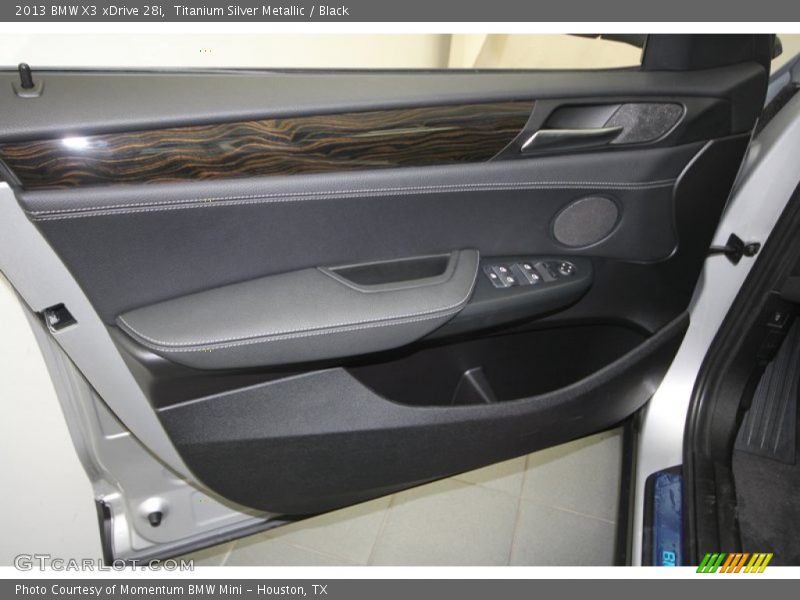 Titanium Silver Metallic / Black 2013 BMW X3 xDrive 28i