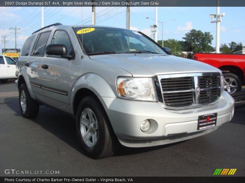Bright Silver Metallic / Dark Slate Gray/Light Slate Gray 2007 Dodge Durango SLT 4x4