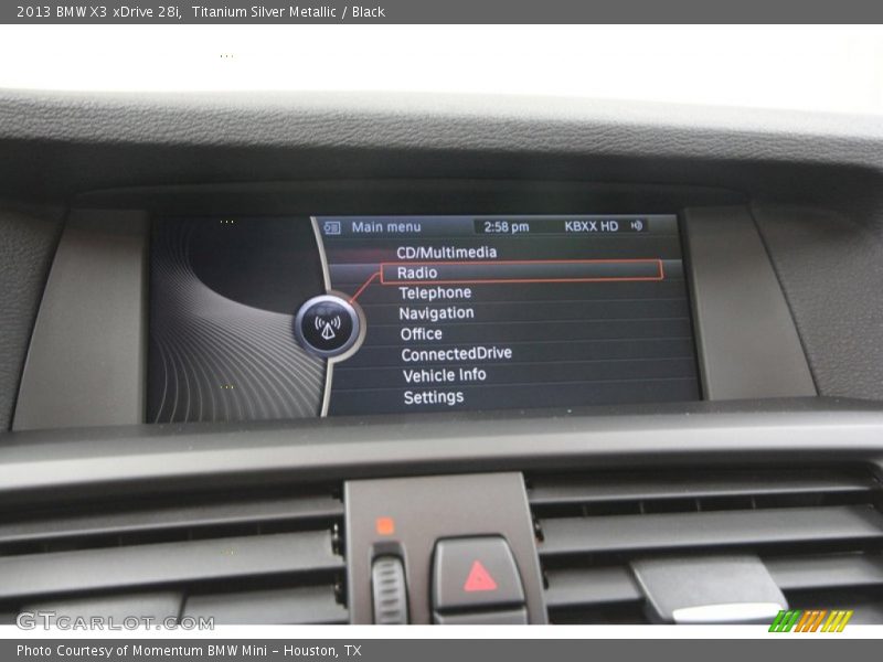 Titanium Silver Metallic / Black 2013 BMW X3 xDrive 28i