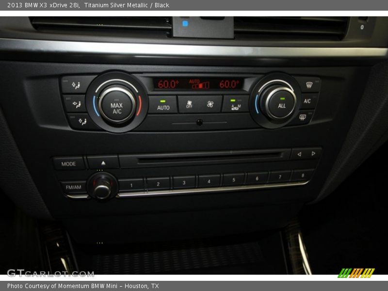 Titanium Silver Metallic / Black 2013 BMW X3 xDrive 28i