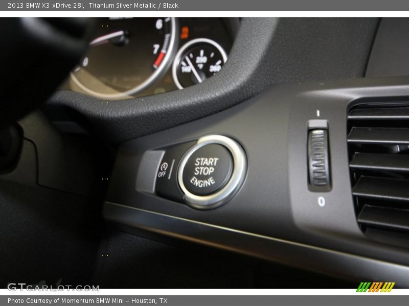 Titanium Silver Metallic / Black 2013 BMW X3 xDrive 28i