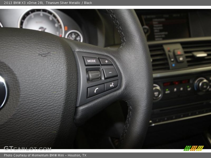 Titanium Silver Metallic / Black 2013 BMW X3 xDrive 28i