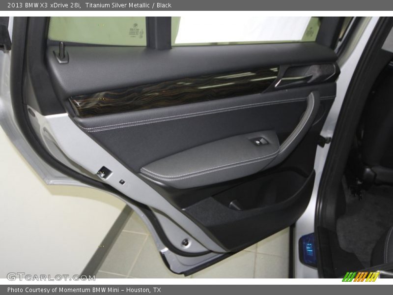 Titanium Silver Metallic / Black 2013 BMW X3 xDrive 28i