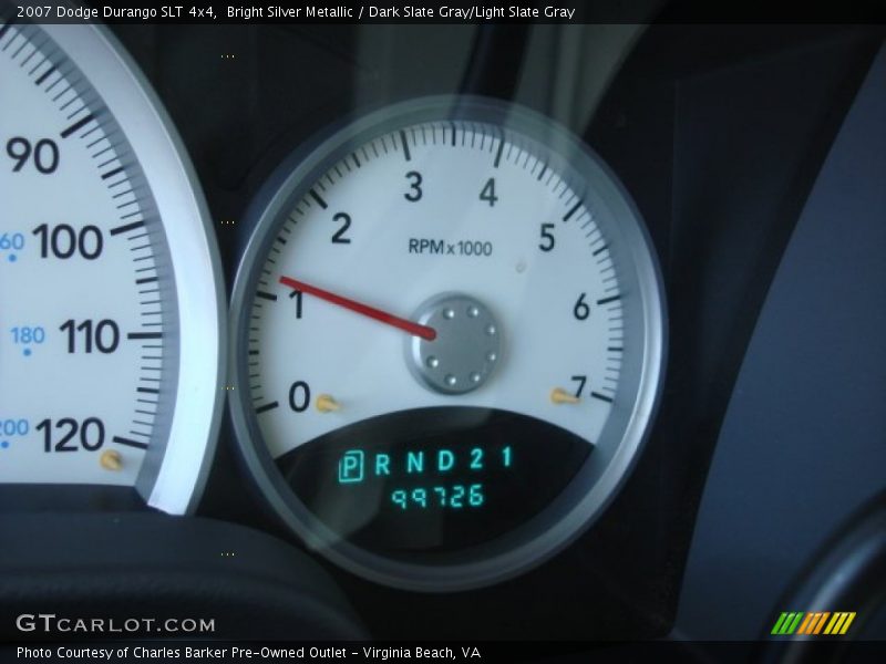 Bright Silver Metallic / Dark Slate Gray/Light Slate Gray 2007 Dodge Durango SLT 4x4