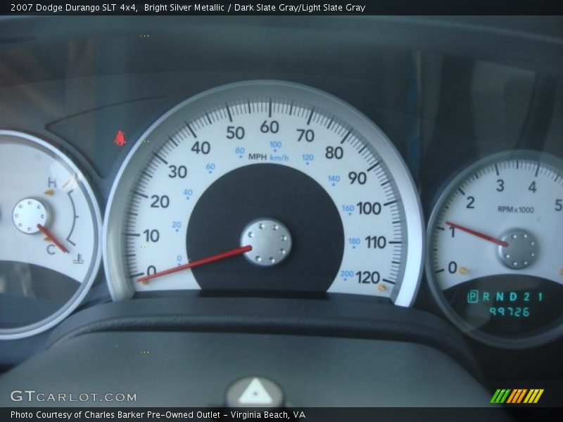 Bright Silver Metallic / Dark Slate Gray/Light Slate Gray 2007 Dodge Durango SLT 4x4