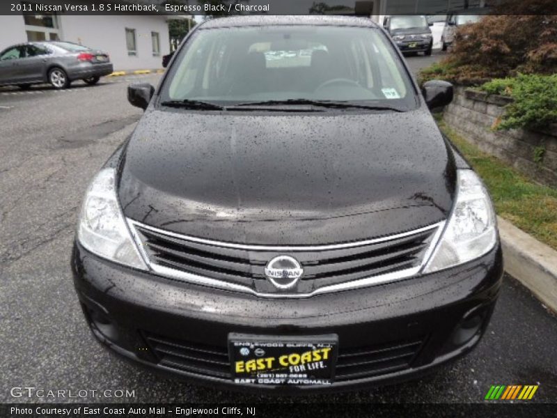 Espresso Black / Charcoal 2011 Nissan Versa 1.8 S Hatchback