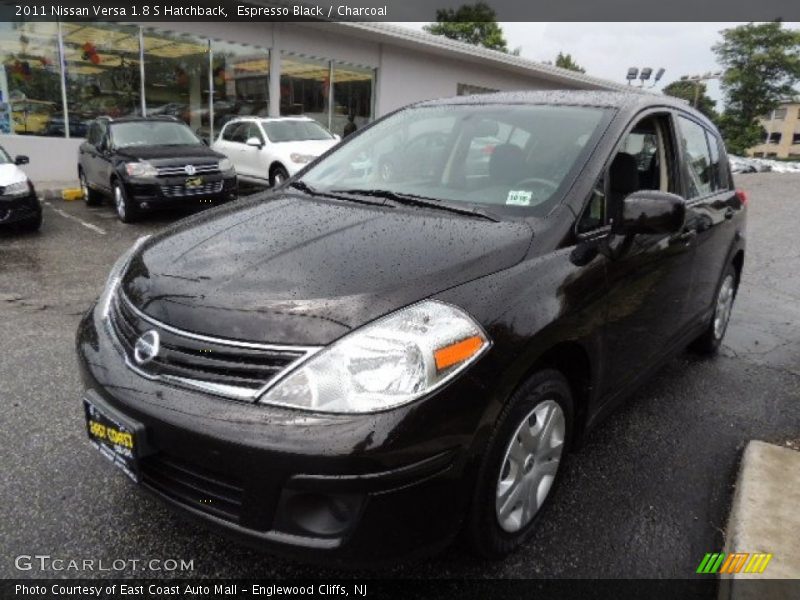 Espresso Black / Charcoal 2011 Nissan Versa 1.8 S Hatchback