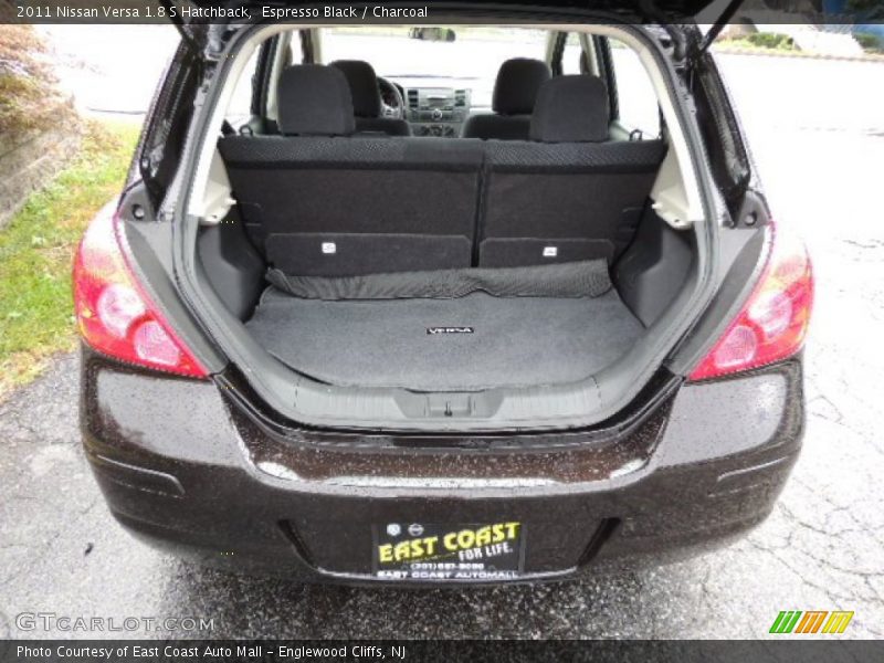 Espresso Black / Charcoal 2011 Nissan Versa 1.8 S Hatchback