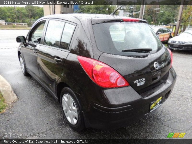 Espresso Black / Charcoal 2011 Nissan Versa 1.8 S Hatchback