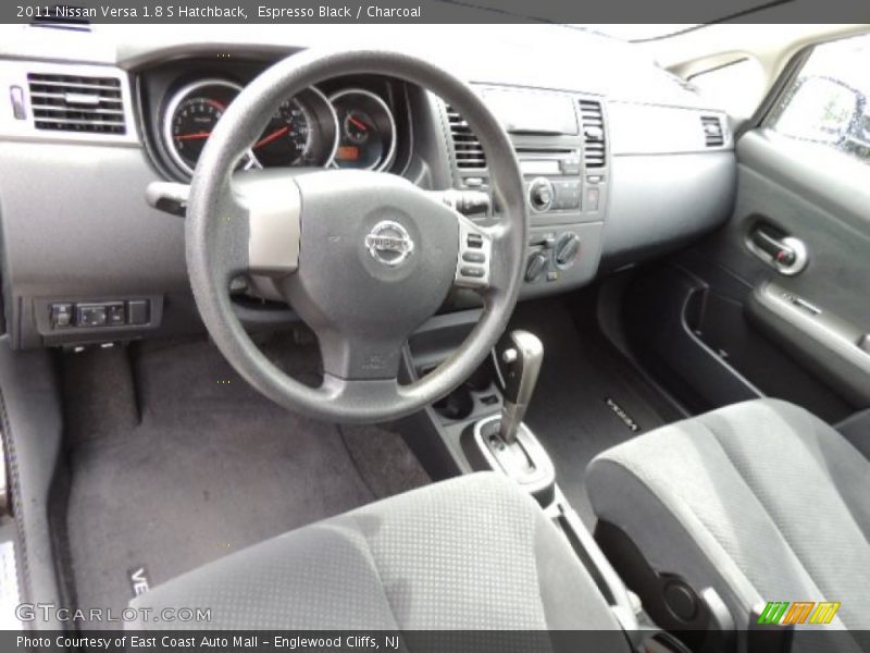 Espresso Black / Charcoal 2011 Nissan Versa 1.8 S Hatchback