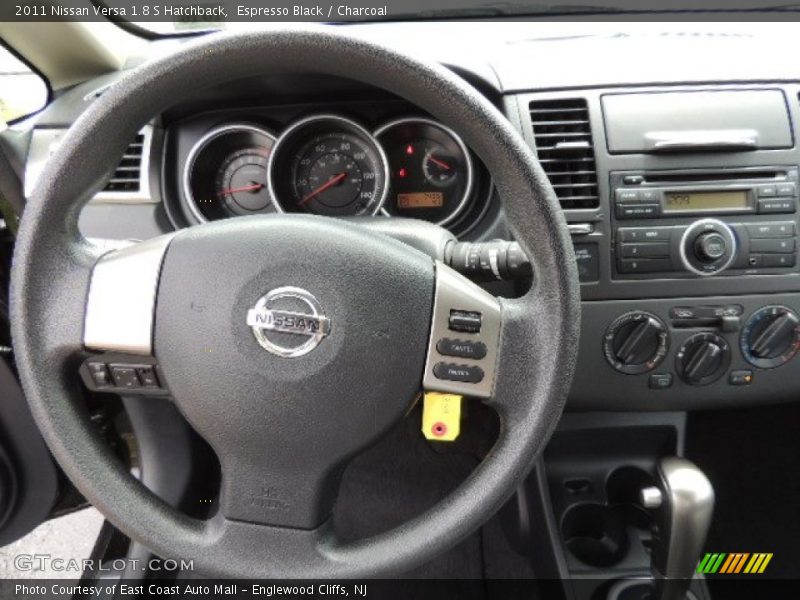 Espresso Black / Charcoal 2011 Nissan Versa 1.8 S Hatchback