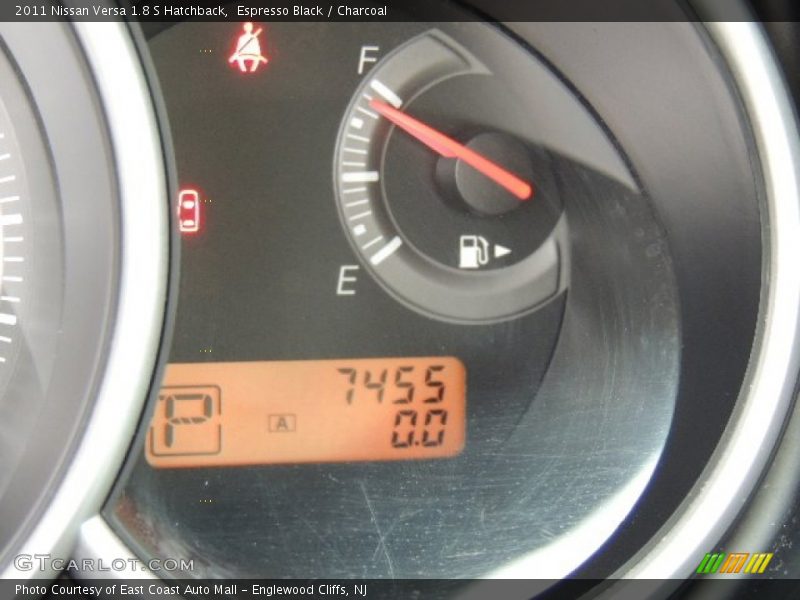 Espresso Black / Charcoal 2011 Nissan Versa 1.8 S Hatchback