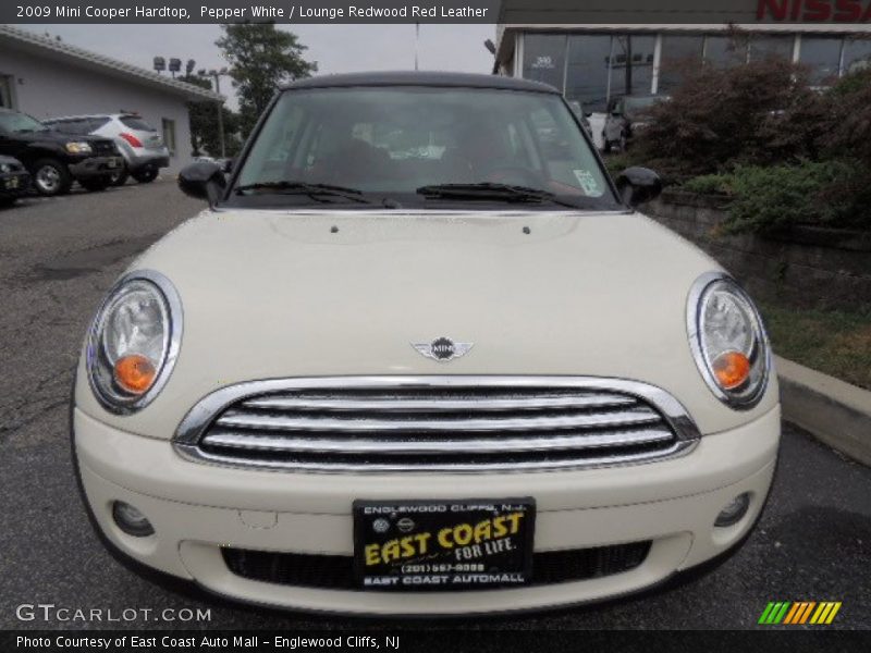 Pepper White / Lounge Redwood Red Leather 2009 Mini Cooper Hardtop