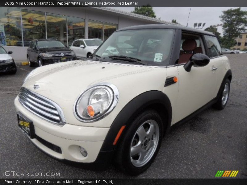 Pepper White / Lounge Redwood Red Leather 2009 Mini Cooper Hardtop